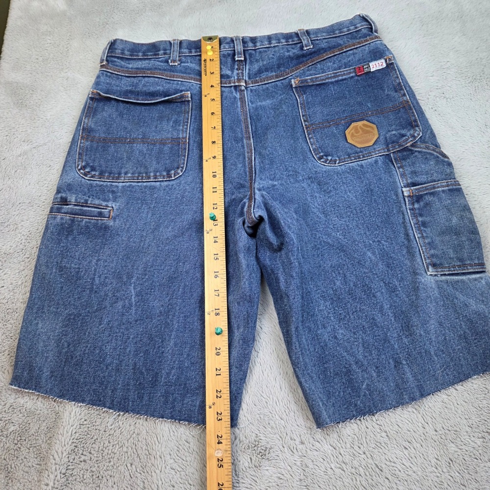 Walls FR Denim Carpenter Shorts Men 36 Flame Resistant Utility "CUSTOM" Cut Offs - Picture 12 of 13